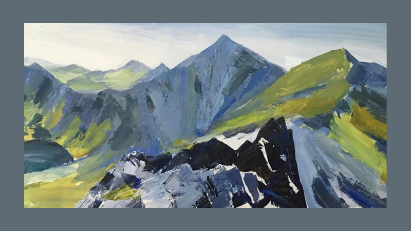 Artwork of Mount Snowdon