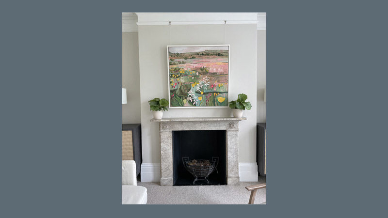 Painting over fireplace