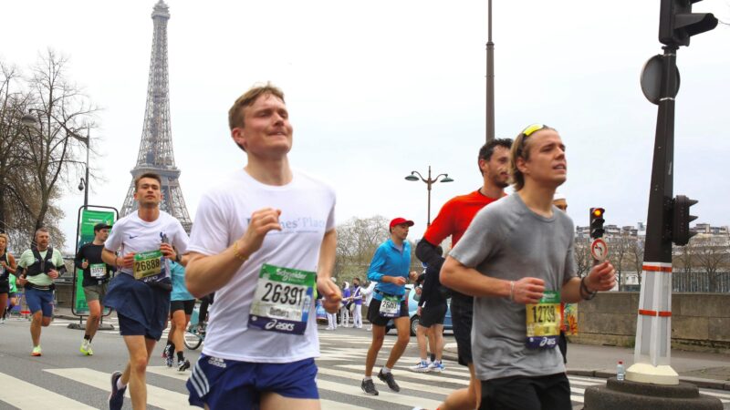 Will Guthrie running the Paris Marathon for James' Place in April 2023.