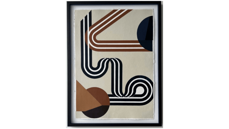 Beige abstract artwork