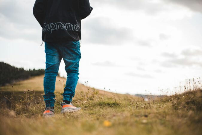Man in field