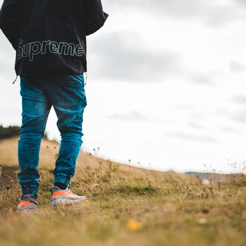 Man in field