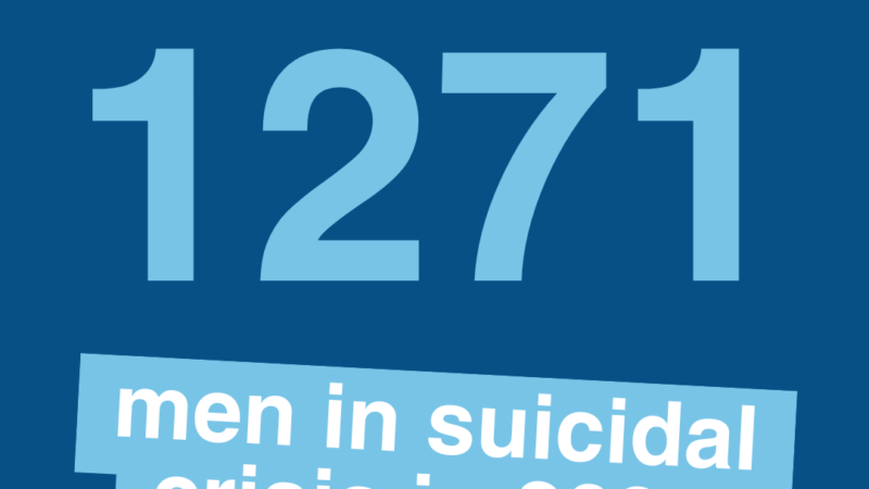 We helped 1271 men in suicidal crisis in 2024