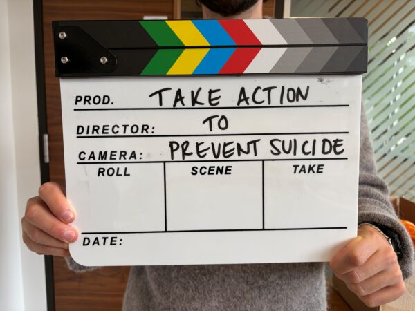 Clapperboard Take Action Prevent Suicide