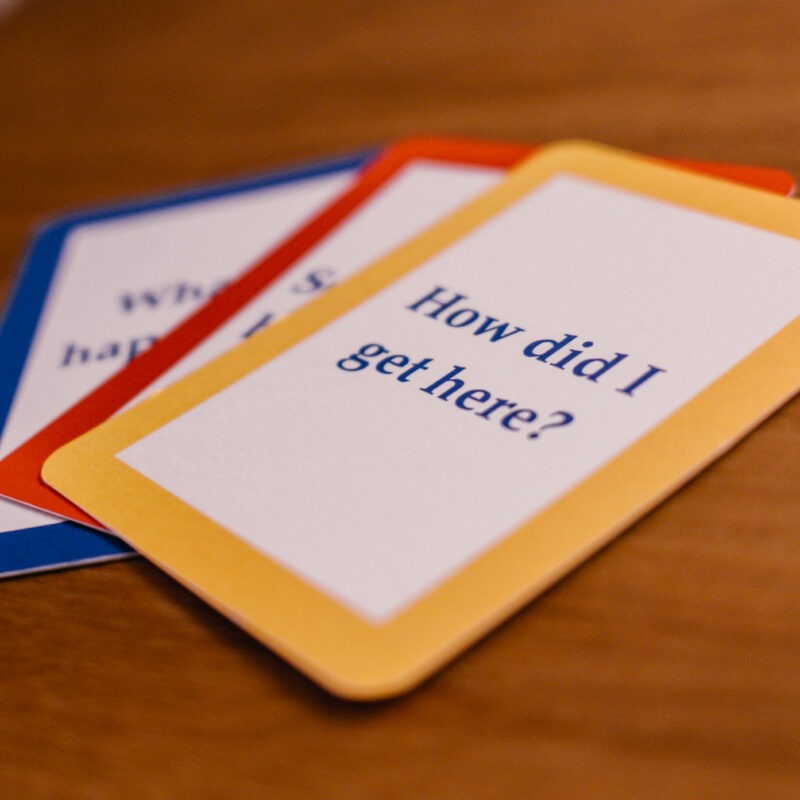 Photo of therapy cards