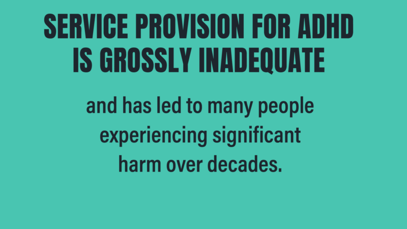 Text on baclground service provision grossly inadea
