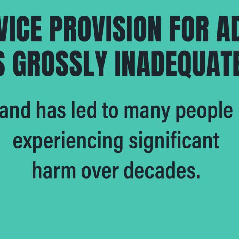 Text on baclground service provision grossly inadea