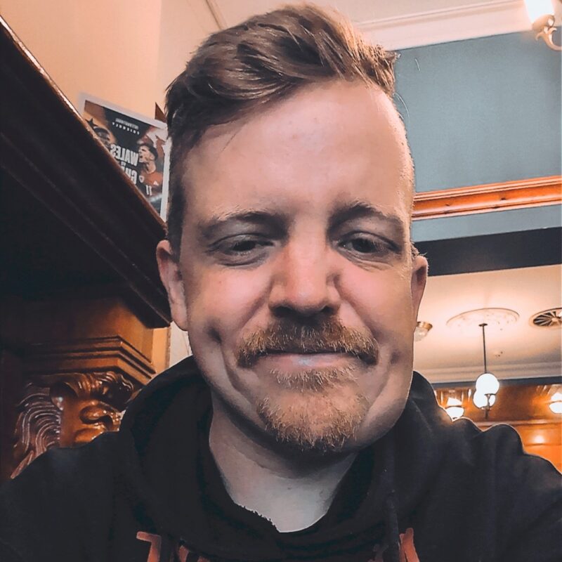 Man looking at camera