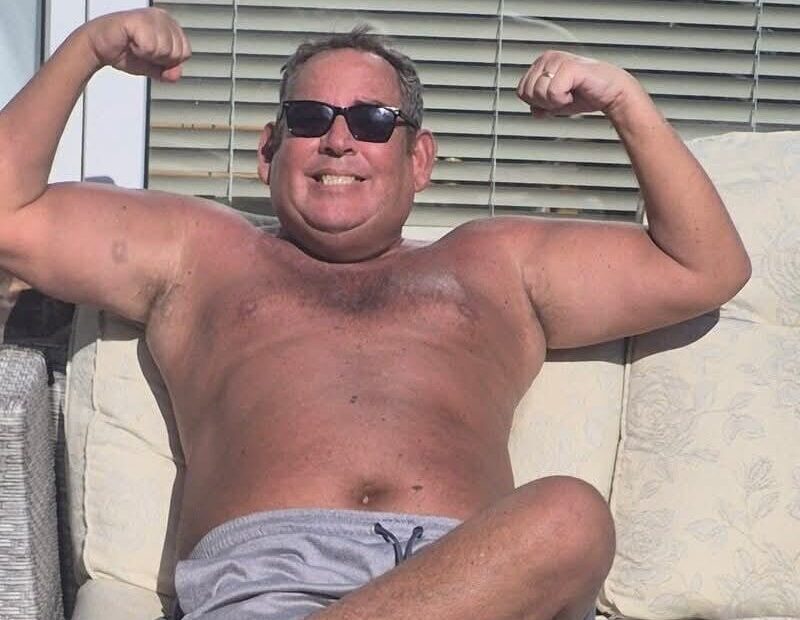 Man on sun lounger