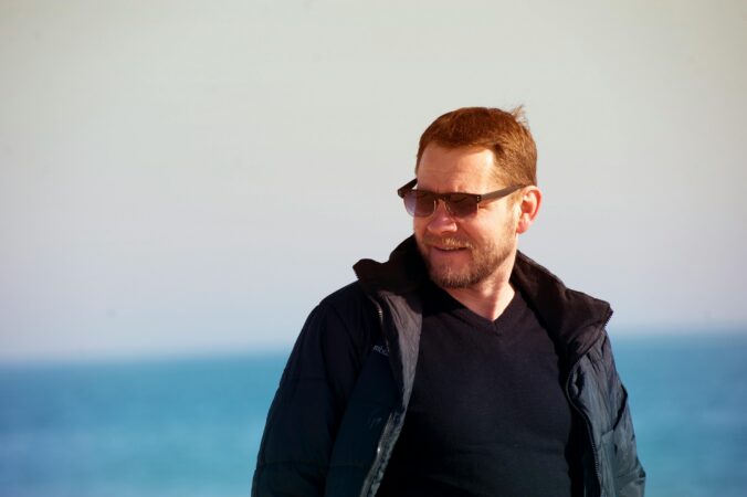 Man with sunglasses on